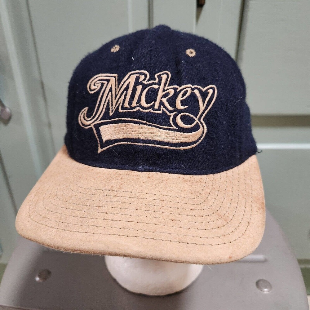 VTG 80s Mickey Mouse Goofy's Hat‎ Co USA Made Wool Walt Disney Snapback Cap